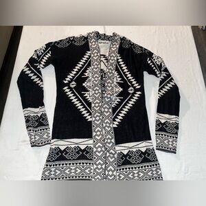 Pink Republic Black and White Cardigan